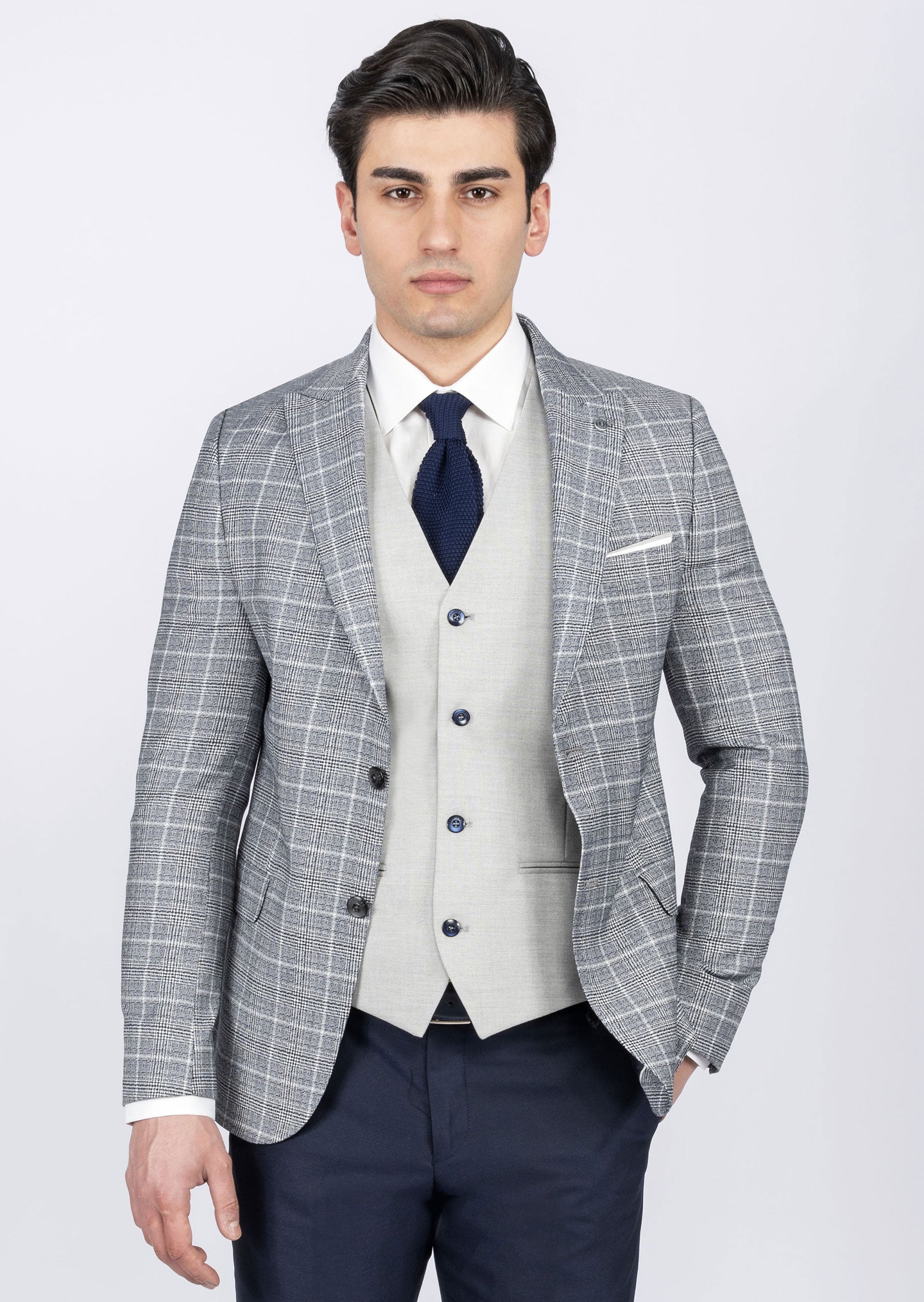 Navy Three-Piece Suit