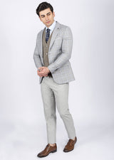 Light Blue Three-Piece Suit