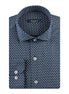 Navy - White Long Sleeve Shirt