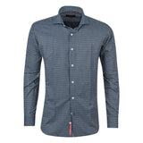 Navy - White Long Sleeve Shirt