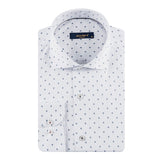 White - Navy Long Sleeve Shirt