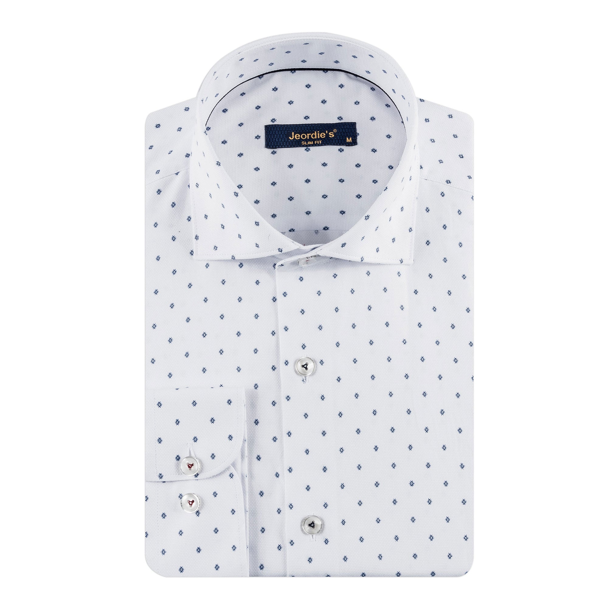 White - Navy Long Sleeve Shirt