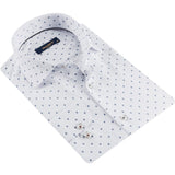 White - Navy Long Sleeve Shirt