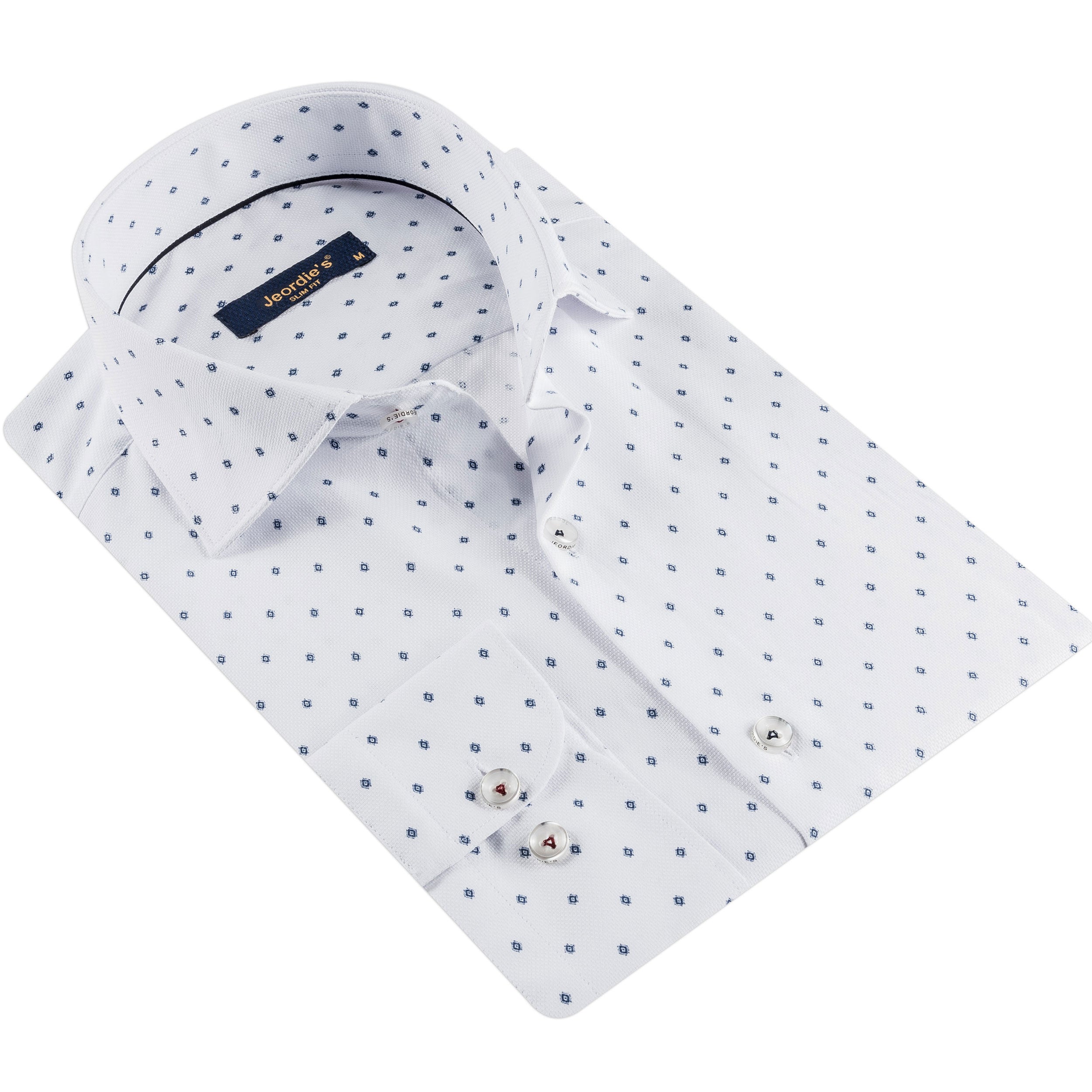 White - Navy Long Sleeve Shirt