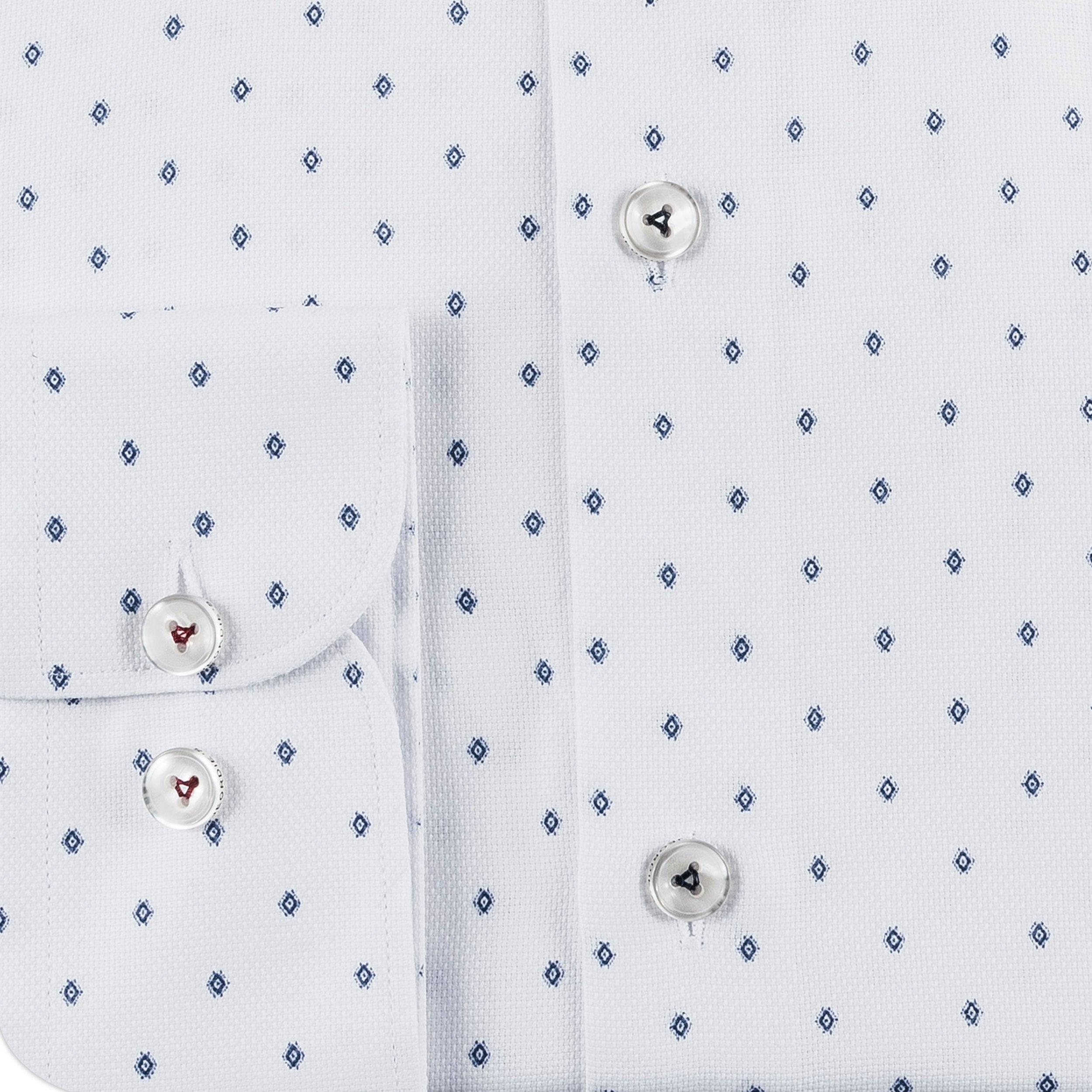 White - Navy Long Sleeve Shirt
