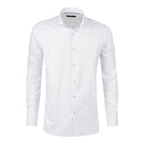 White - Navy Long Sleeve Shirt