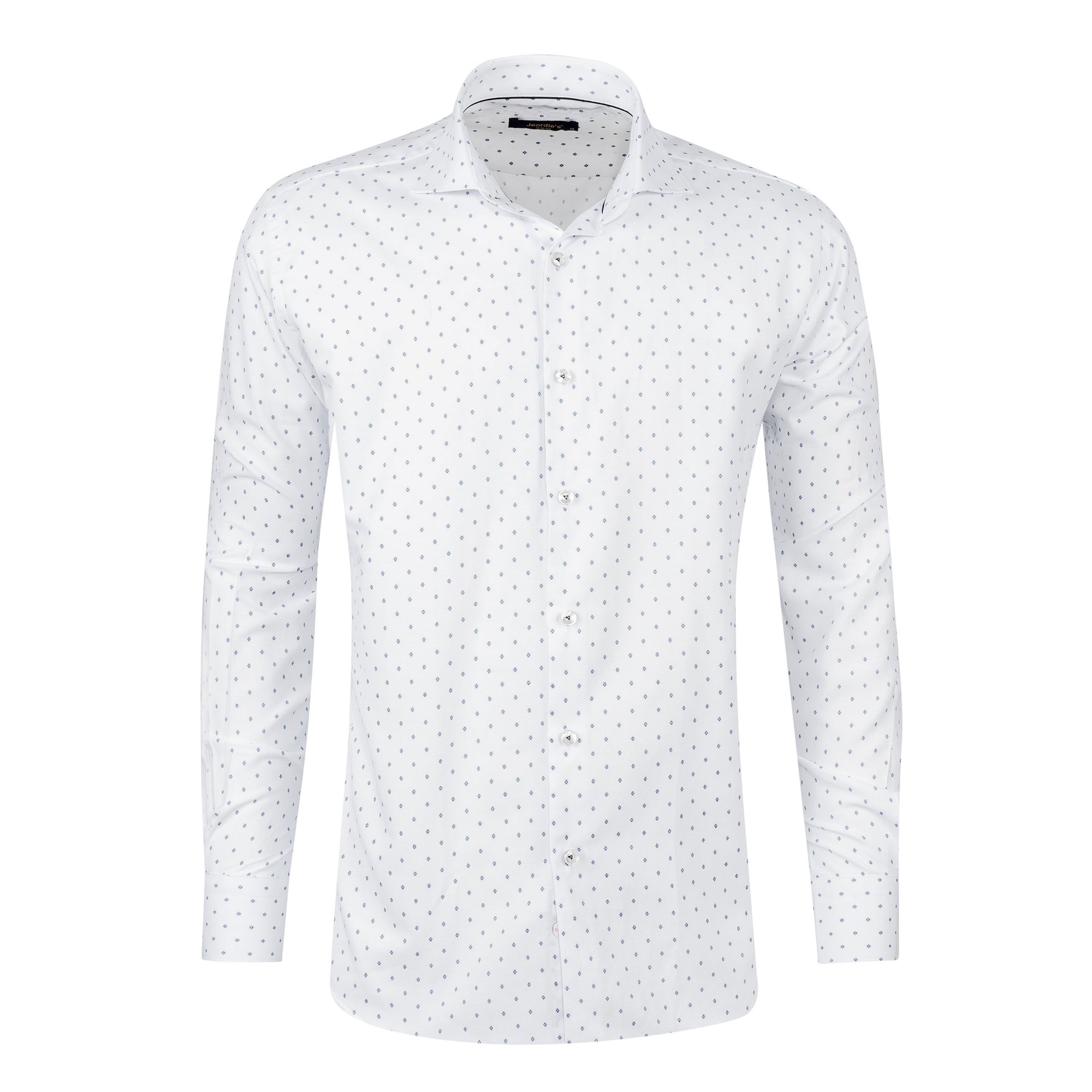 White - Navy Long Sleeve Shirt