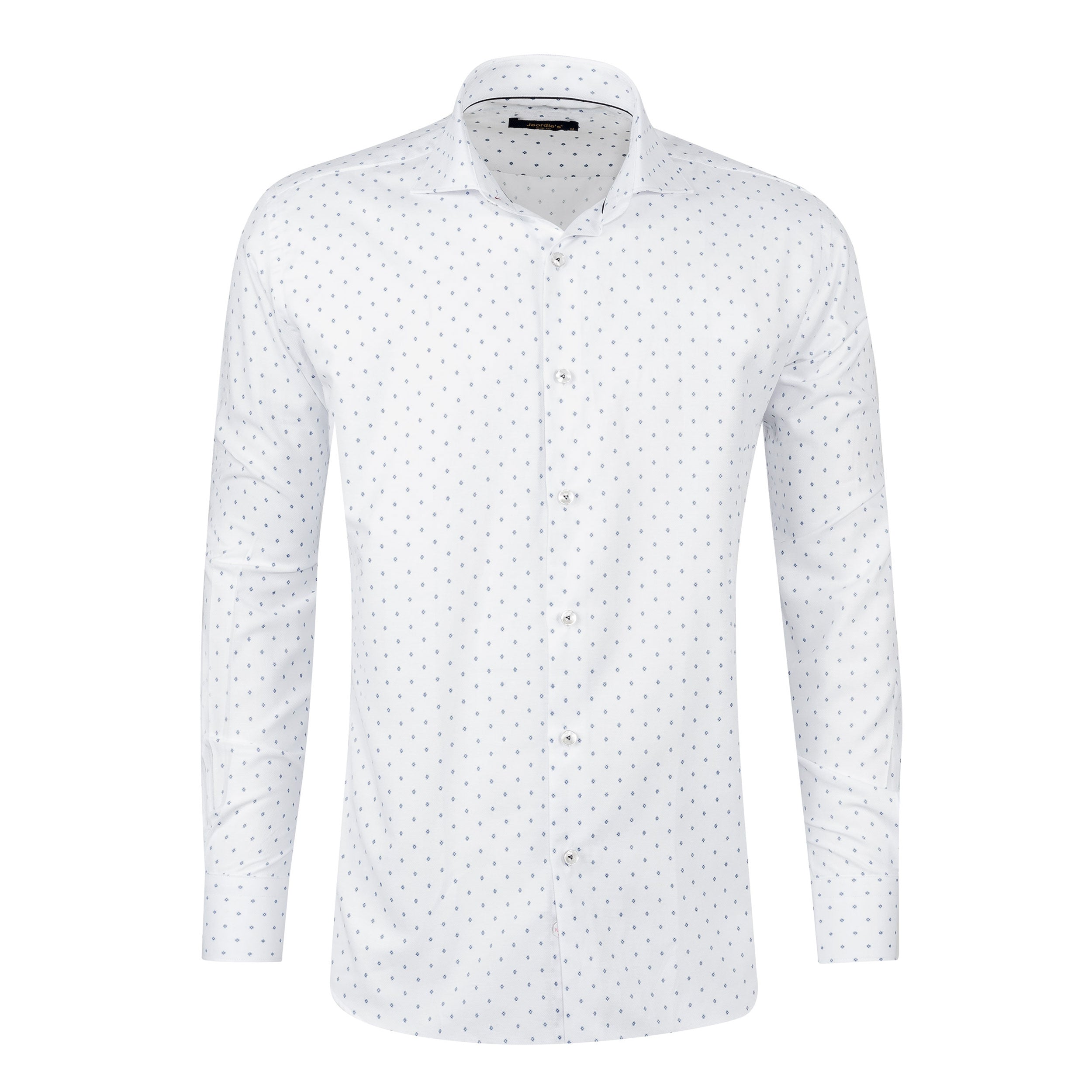 White - Navy Long Sleeve Shirt