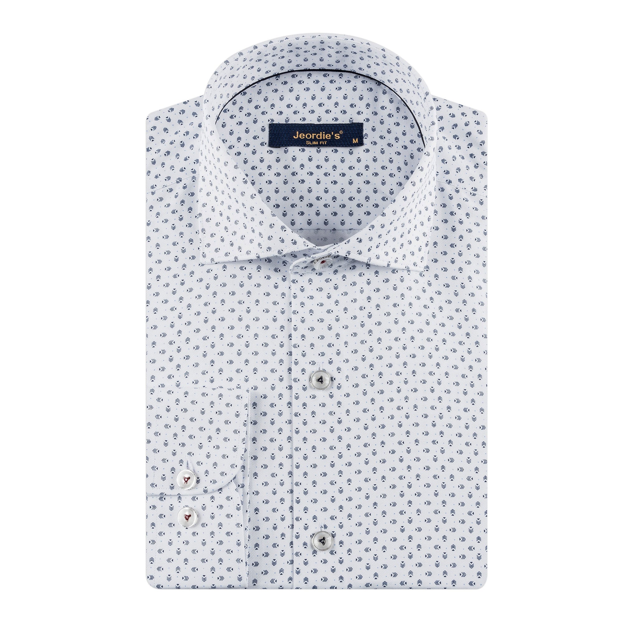 White - Navy Long Sleeve Shirt