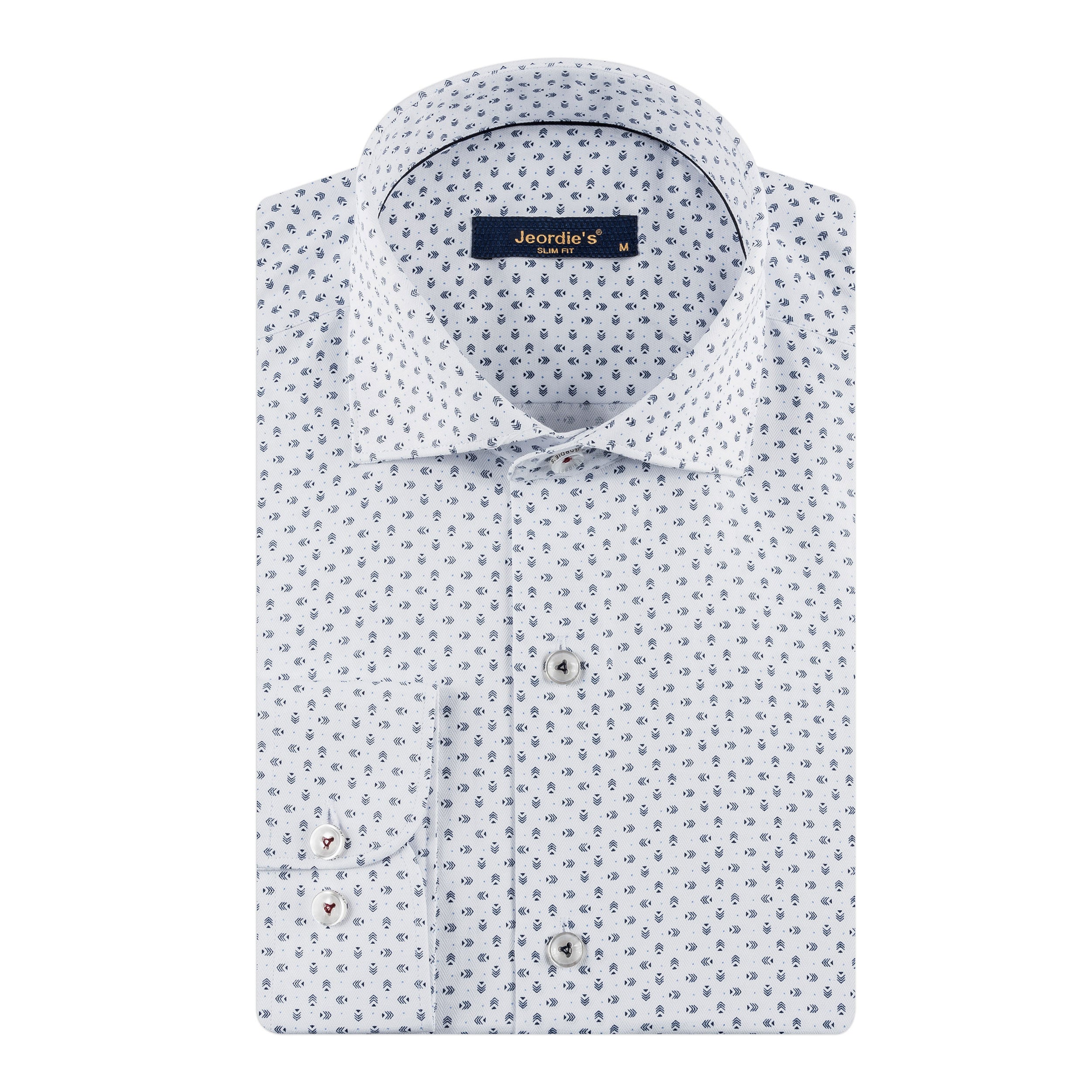 White - Navy Long Sleeve Shirt