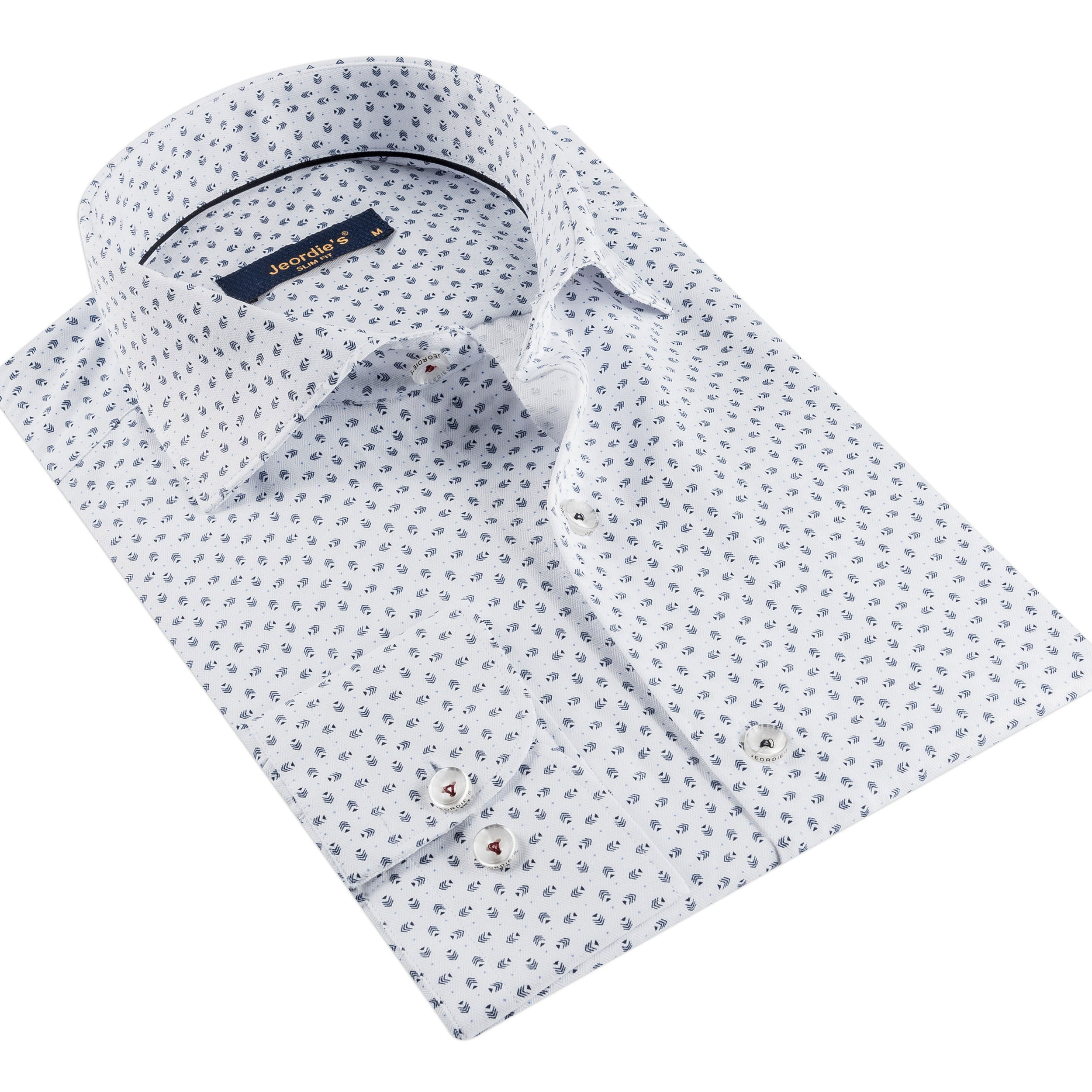 White - Navy Long Sleeve Shirt