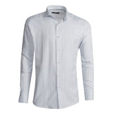White - Navy Long Sleeve Shirt
