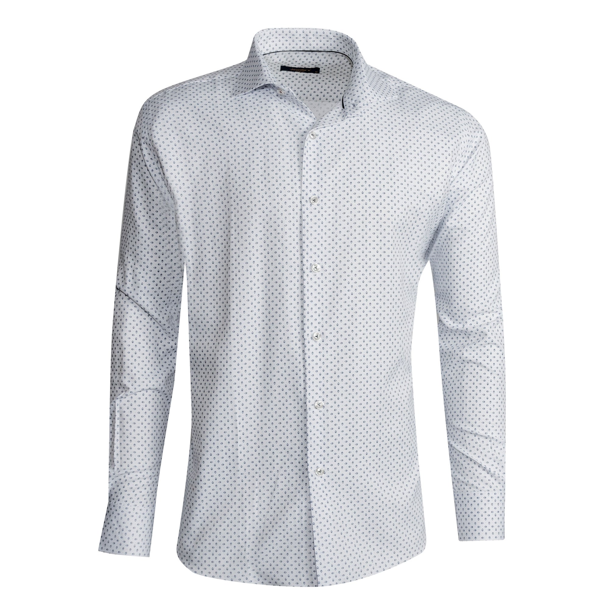 White - Navy Long Sleeve Shirt