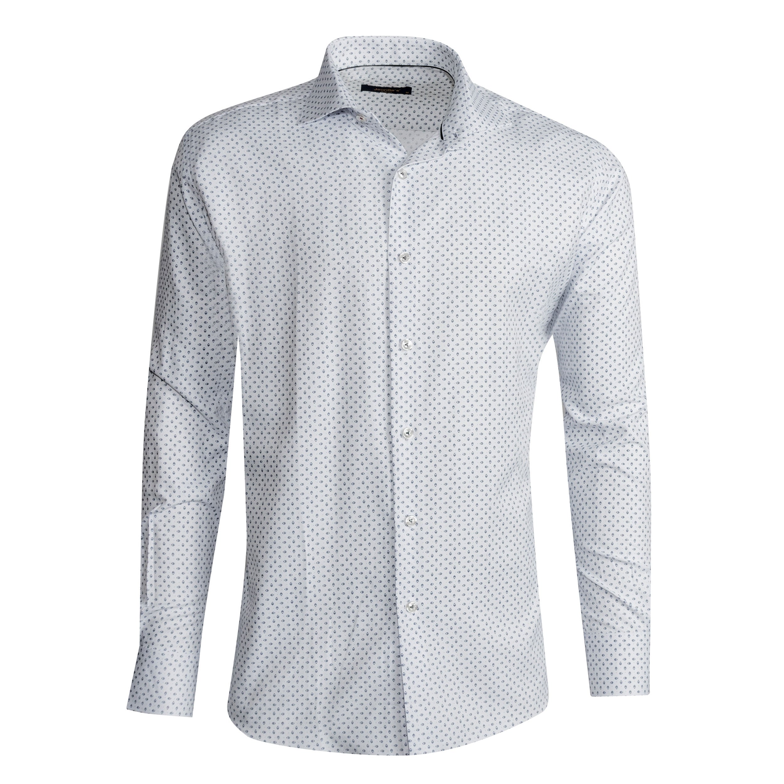White - Navy Long Sleeve Shirt