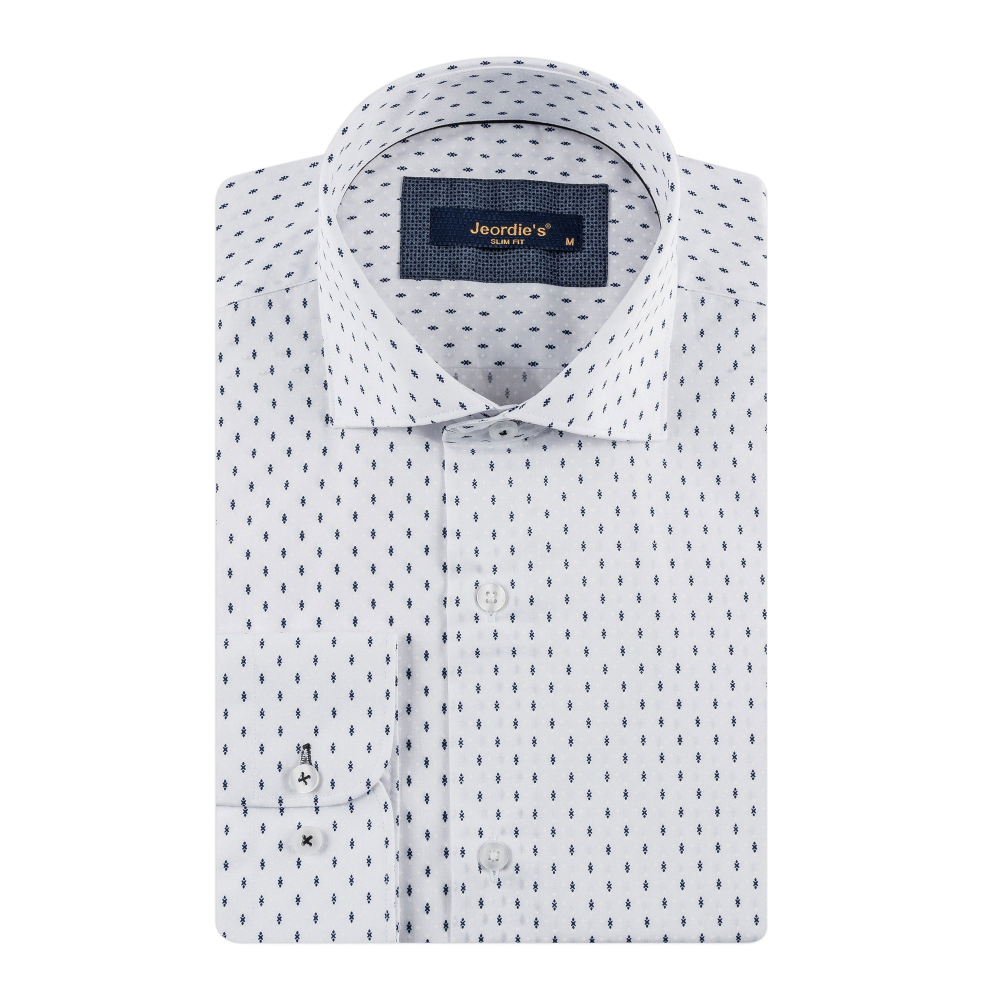White - Navy Long Sleeve Shirt