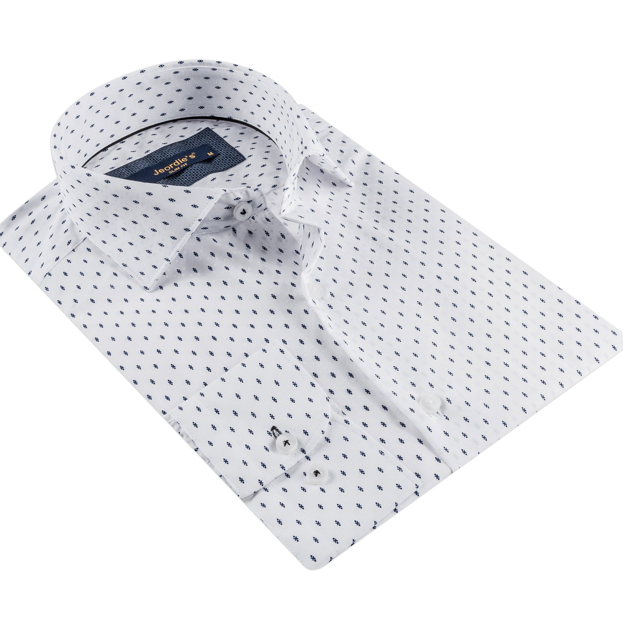 White - Navy Long Sleeve Shirt