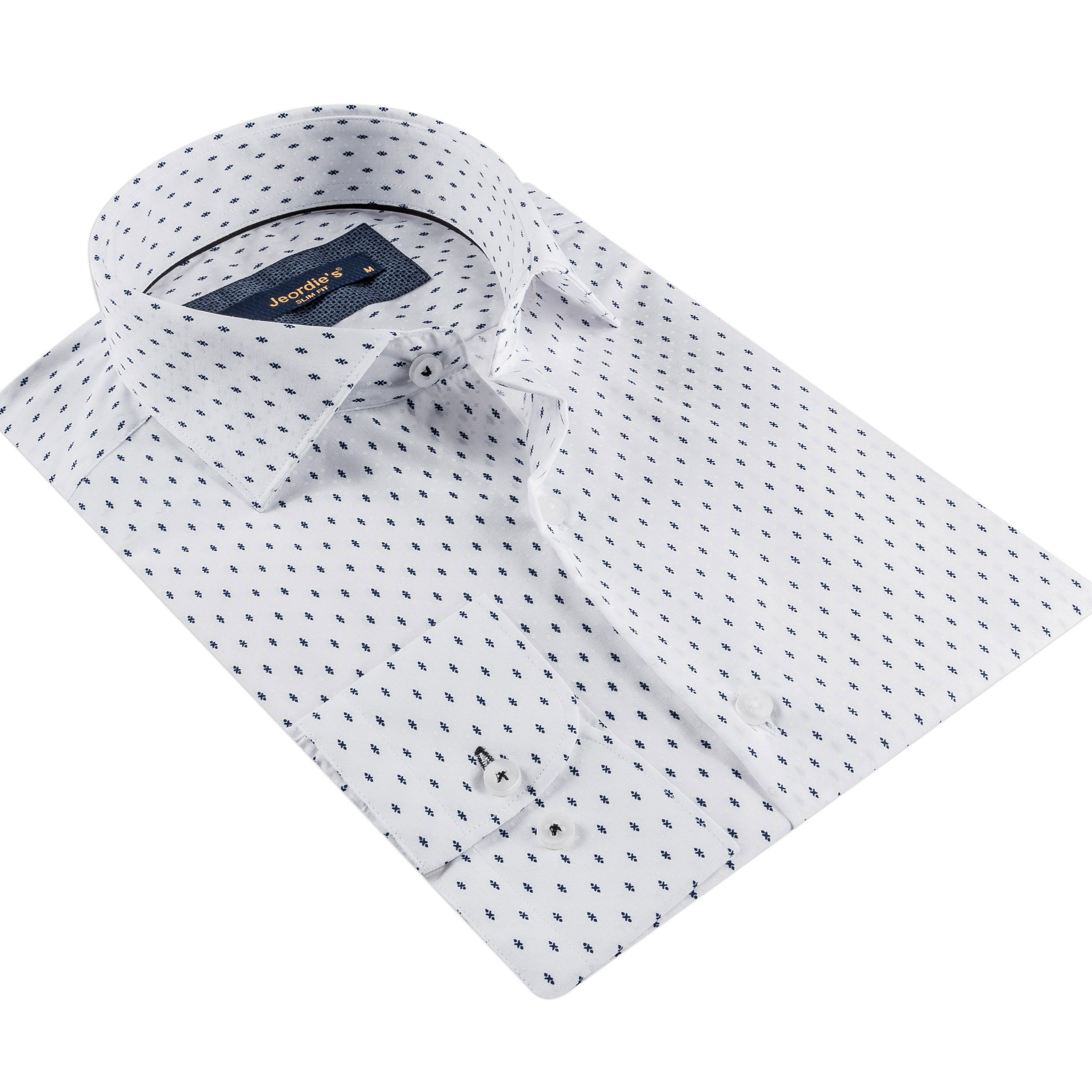 White - Navy Long Sleeve Shirt