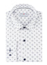 White - Navy Cotton Shirt