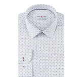 White - Navy Cotton Shirt