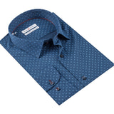 Navy - Sax Blue Cotton Shirt