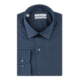 Navy - Sax Blue Cotton Shirt