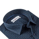 Navy - Sax Blue Cotton Shirt