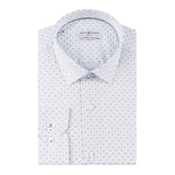 White - Navy Cotton Shirt