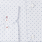 White - Navy Cotton Shirt