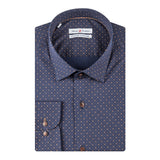 Navy - Mustard Cotton Shirt
