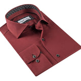 Burgundy Long Sleeve Shirt