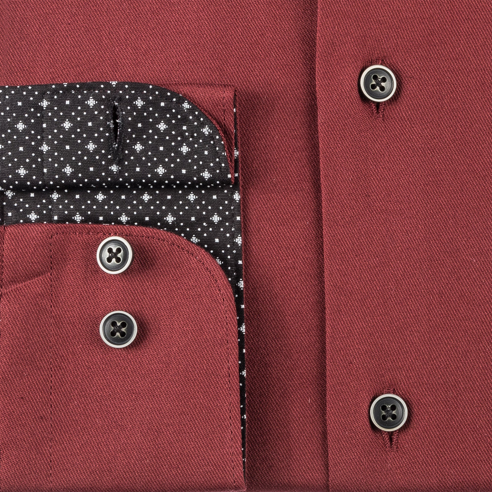 Burgundy Long Sleeve Shirt