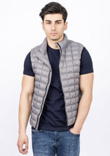 Grey Quilted Vest