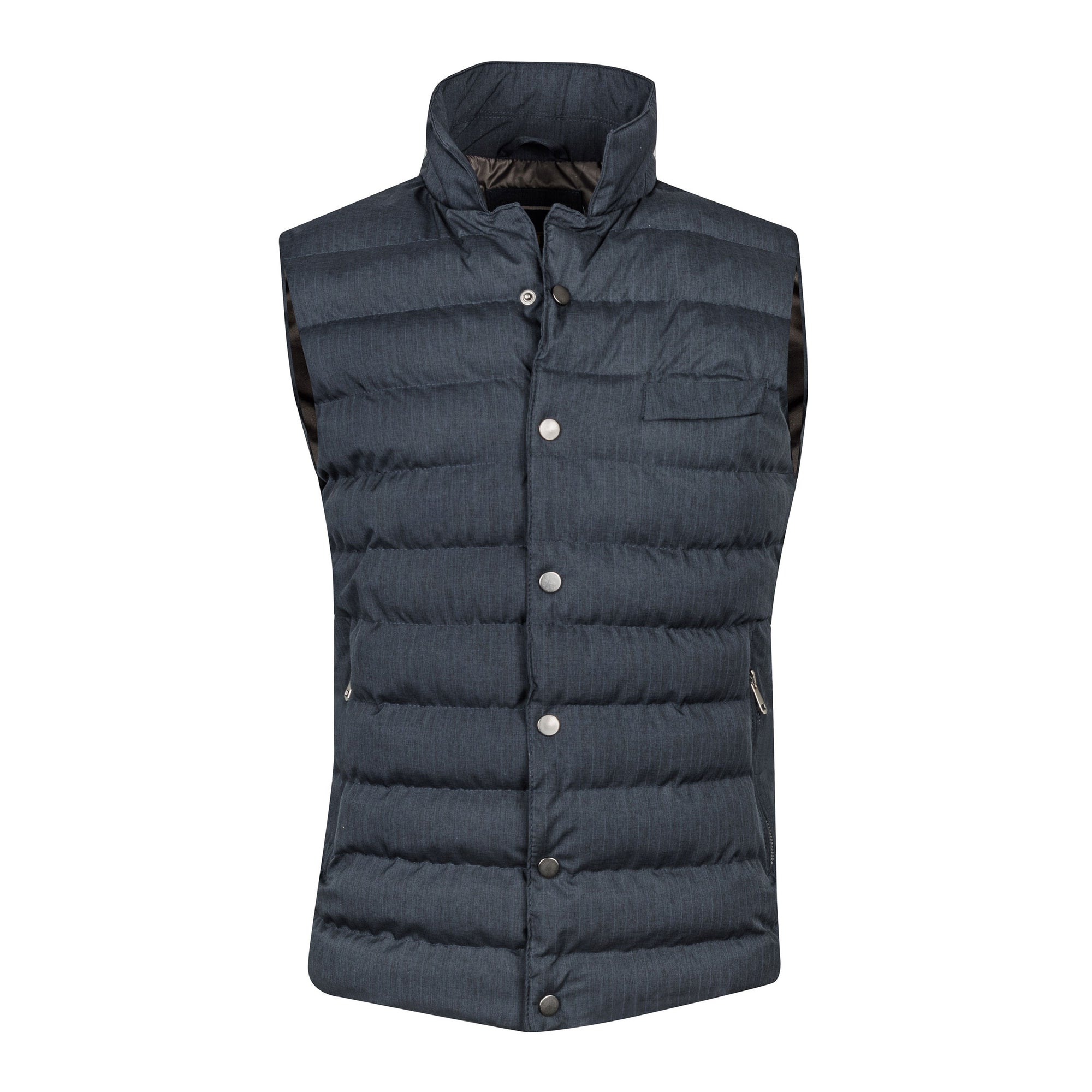 Navy Quilted Vest