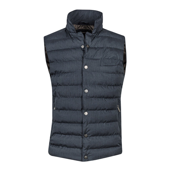 Navy Quilted Vest