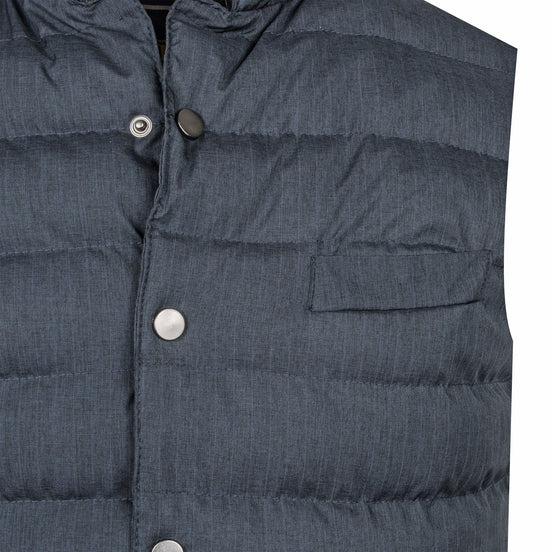Navy Quilted Vest