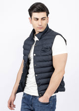 Navy Quilted Vest