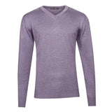 Purple Melange Knitwear