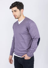 Purple Melange Knitwear