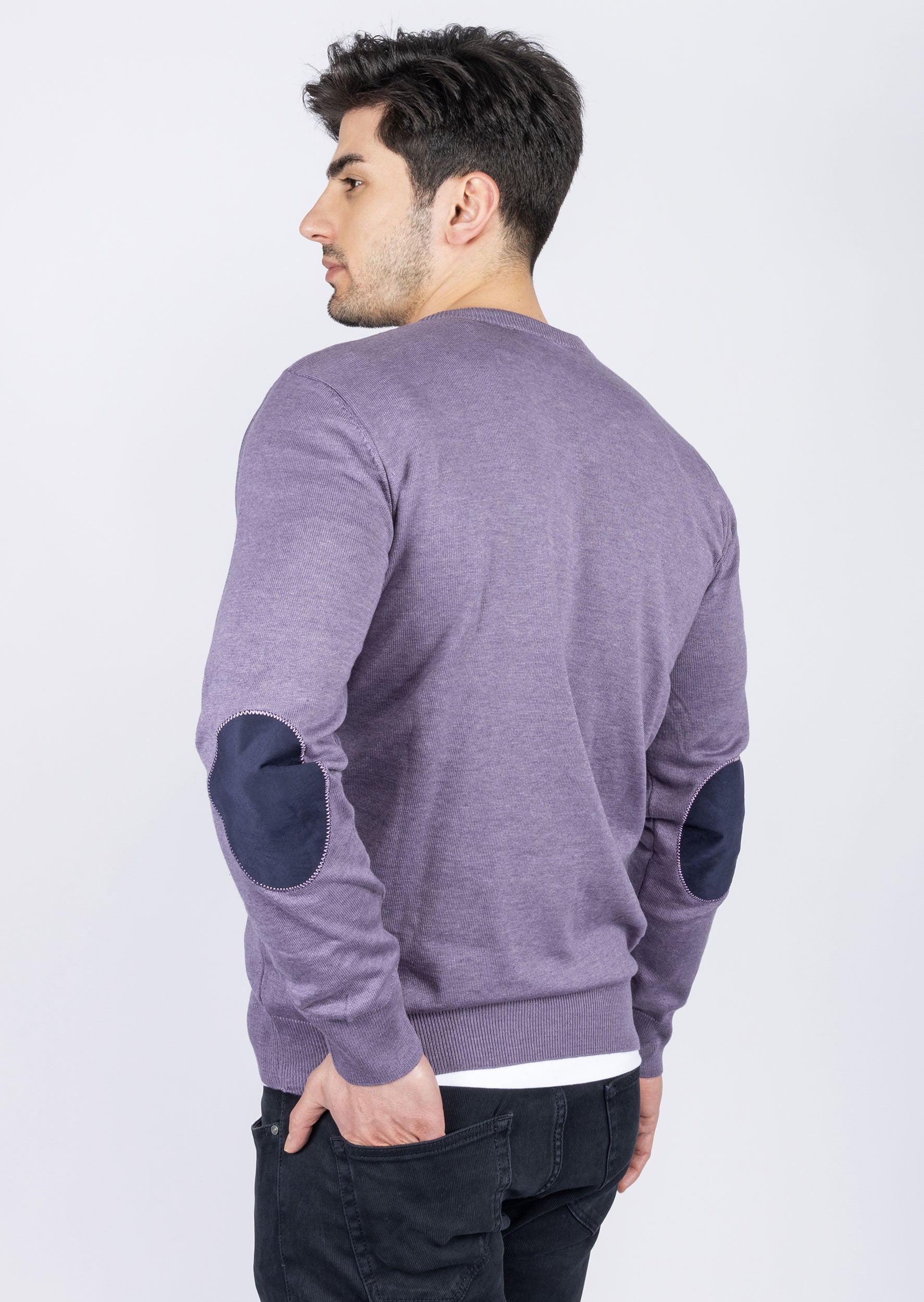 Purple Melange Knitwear
