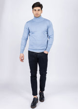Melange Blue Knitwear