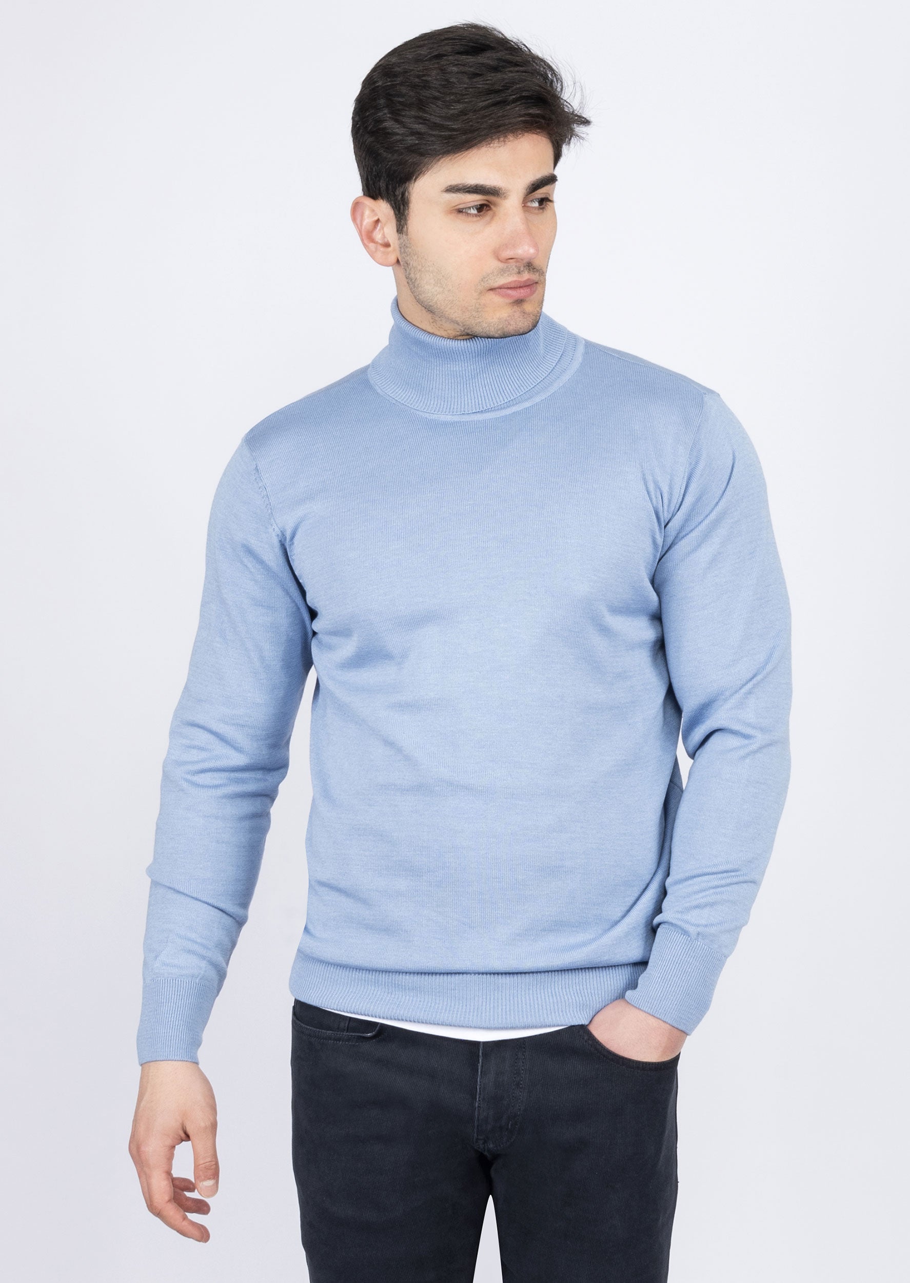 Melange Blue Knitwear