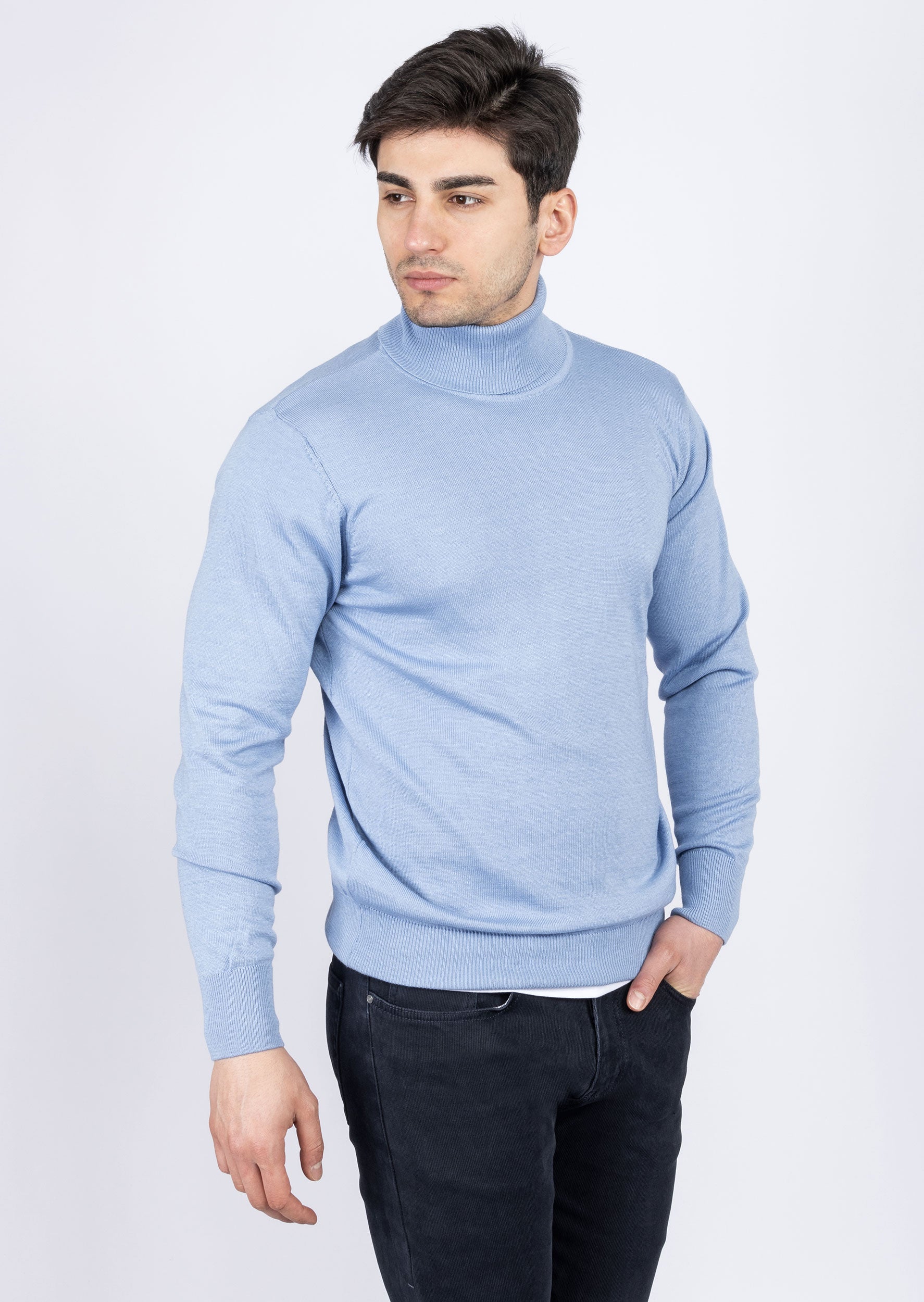 Melange Blue Knitwear