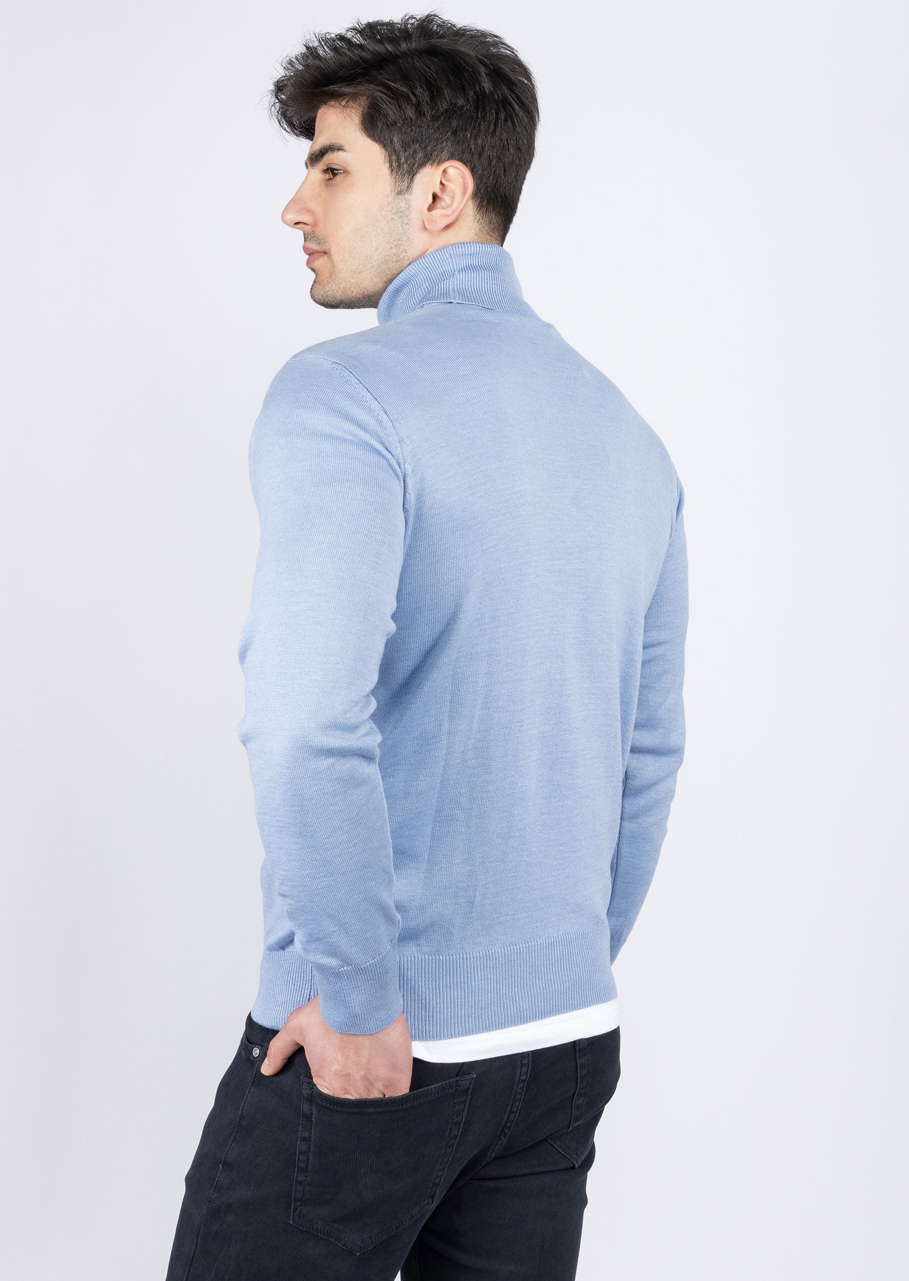 Melange Blue Knitwear