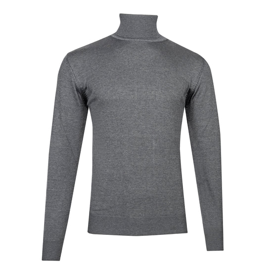 Dark Grey Melange Knitwear