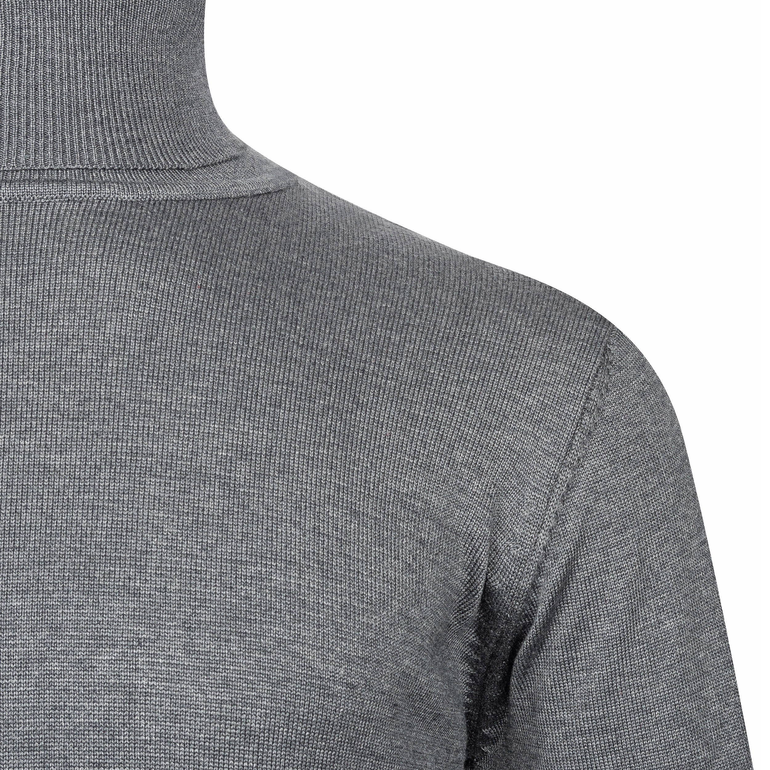 Dark Grey Melange Knitwear