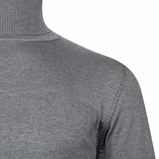 Dark Grey Melange Knitwear