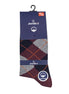 Burgundy Cotton Sock