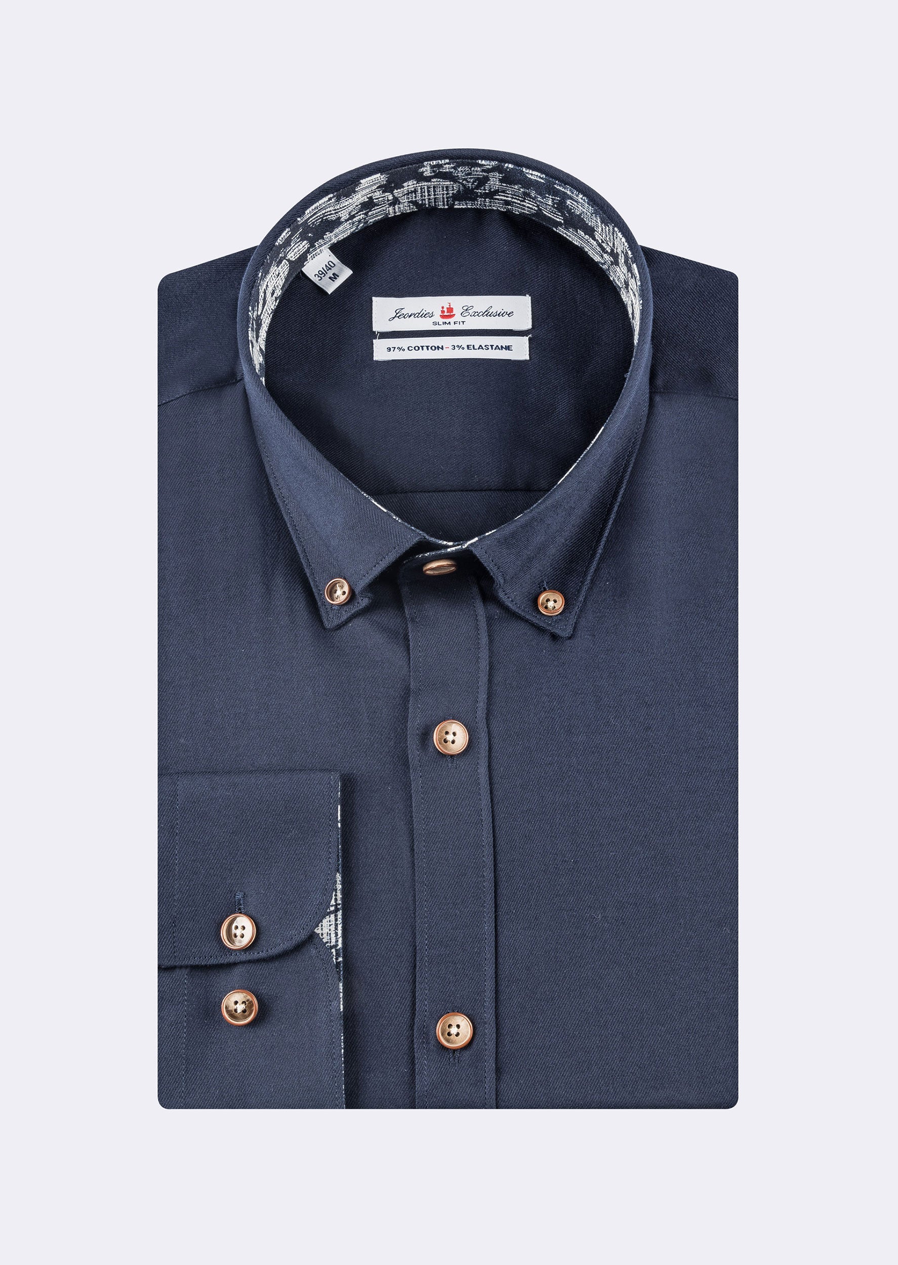 Navy Cotton Shirt