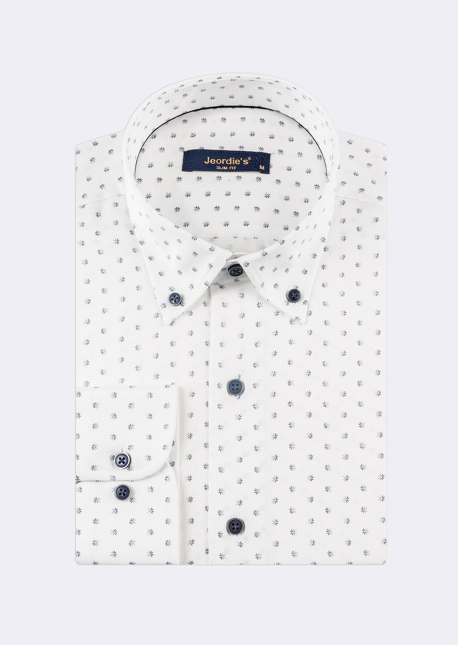 White - Navy Long Sleeve Shirt