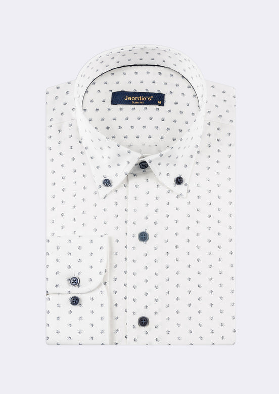 White - Navy Long Sleeve Shirt